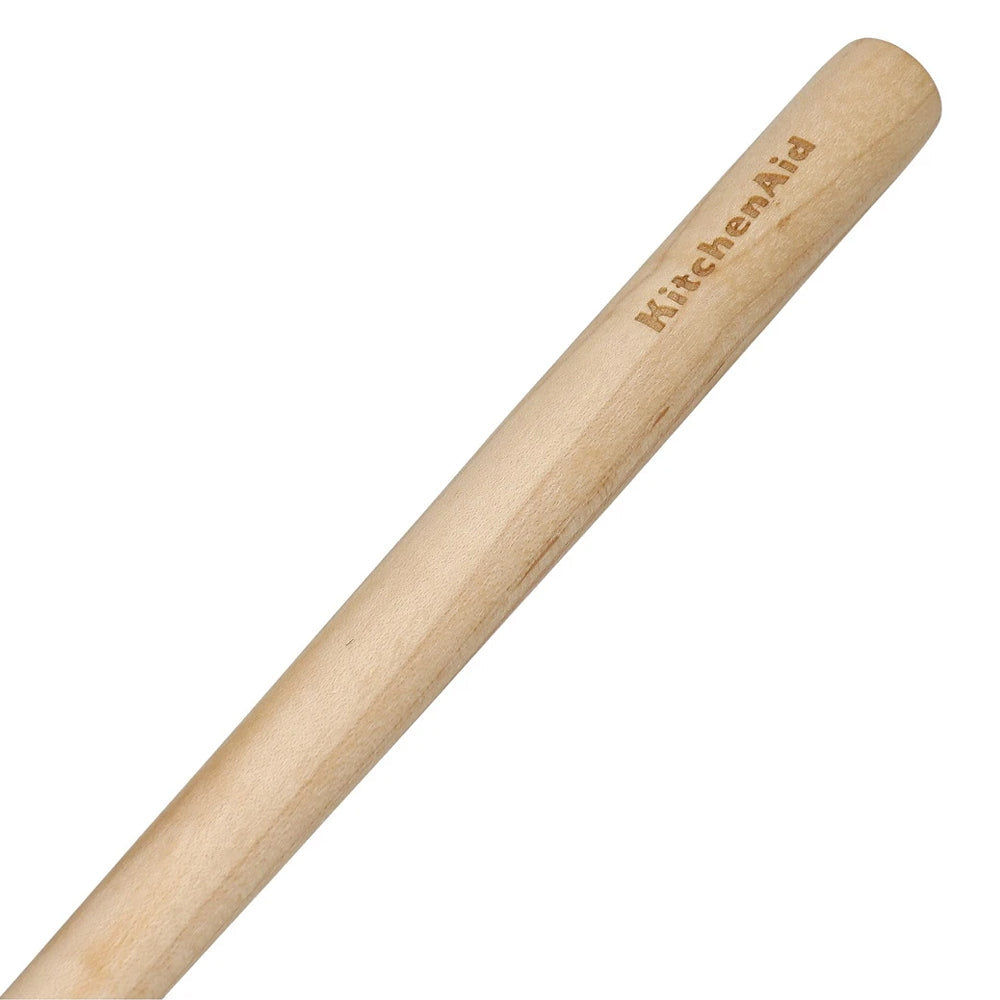 Kitchenaid 33cm Maple Wood Slotted Turner Eggs/Pancake Frying/Cooking Utensil — image 2