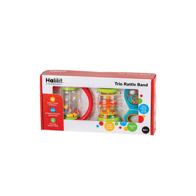 Halilit Trio Rattle Band Kids/Childrens Pretend Interactive Play Toy 6m+