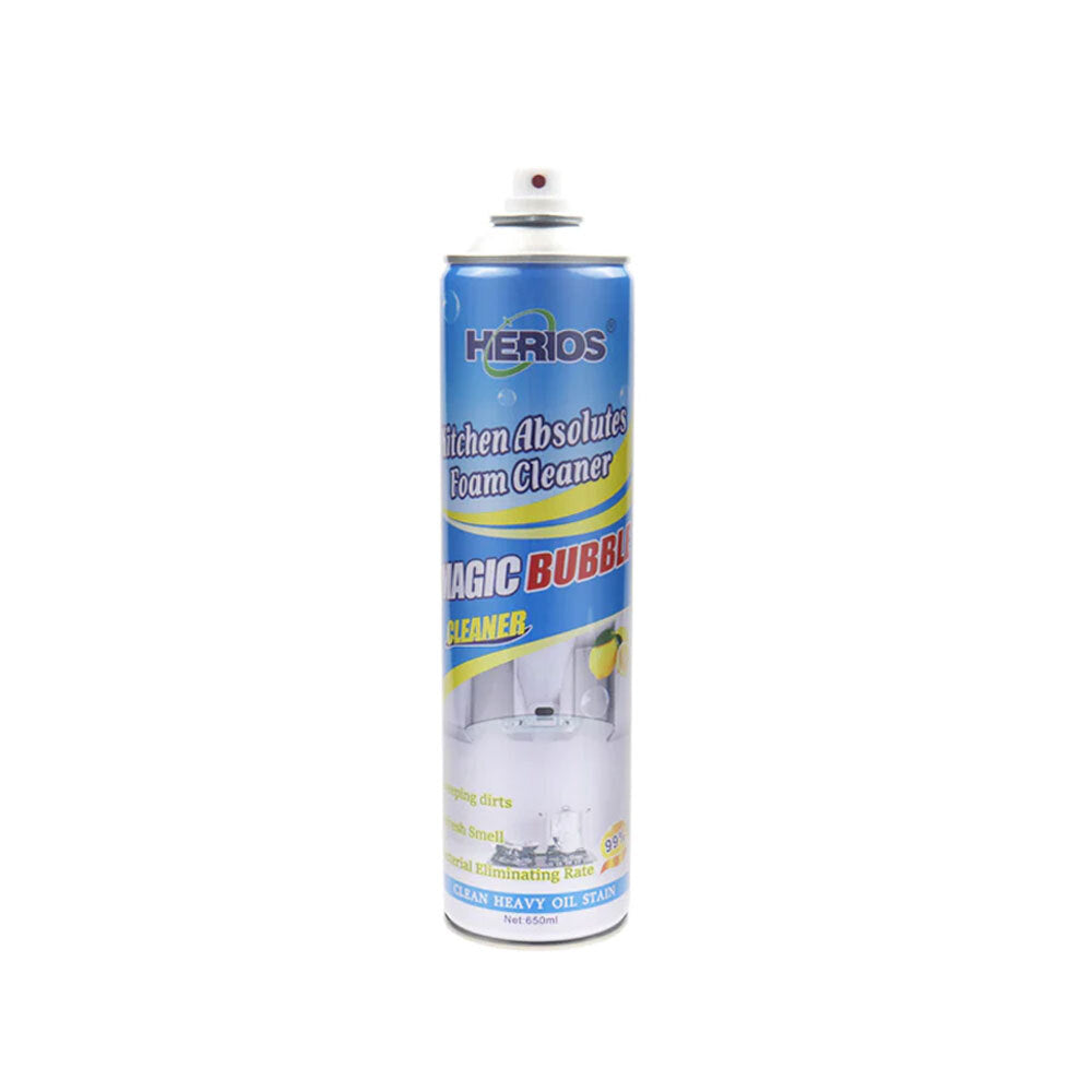 Herios 650ml Kitchen Absolute Foam Cleaner Wall Microwave/Oven Grease Remover — image 3