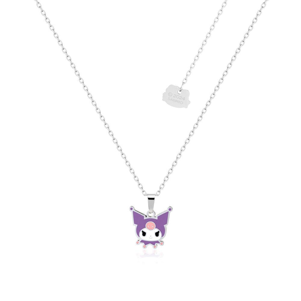 Couture Kingdom ECC Sanrio Kuromi Head Fashion Necklace 47cm Silver