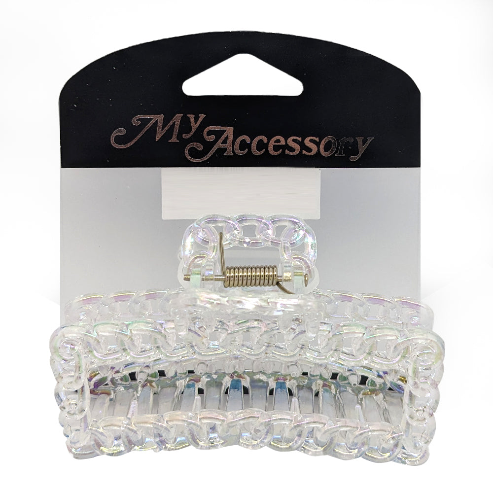 MY Accessory Women's Melrose Crab/Claw Hair Styling Clip Transparent 9cm Assort — image 2