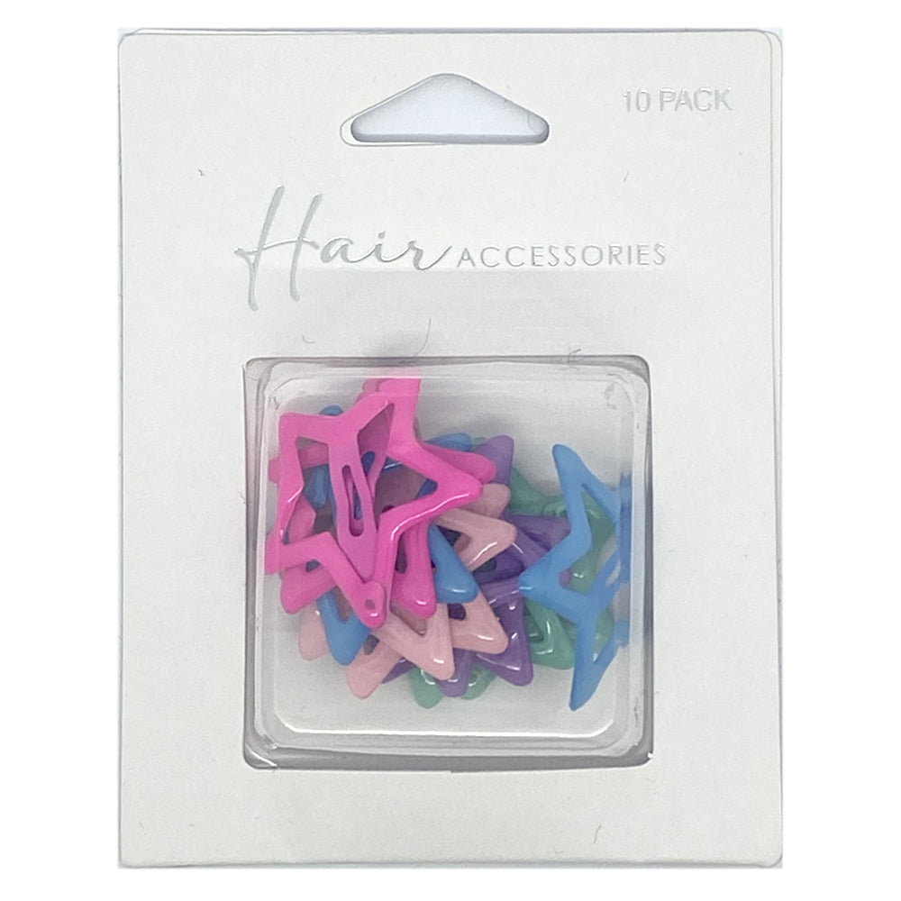 Hair Accessories Sleepie Women's Styling Clips Star Bright Assorted 3.5cm (10 Pieces)