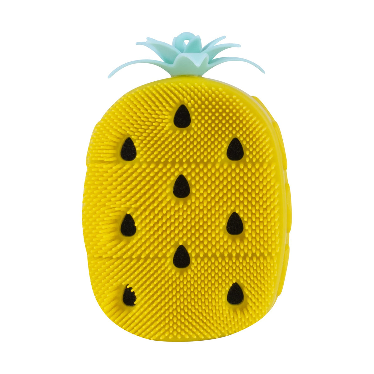 Living Today Silicon Bristles w/Sponge Insert Pineapple Bathmate Scrub Yellow — image 2