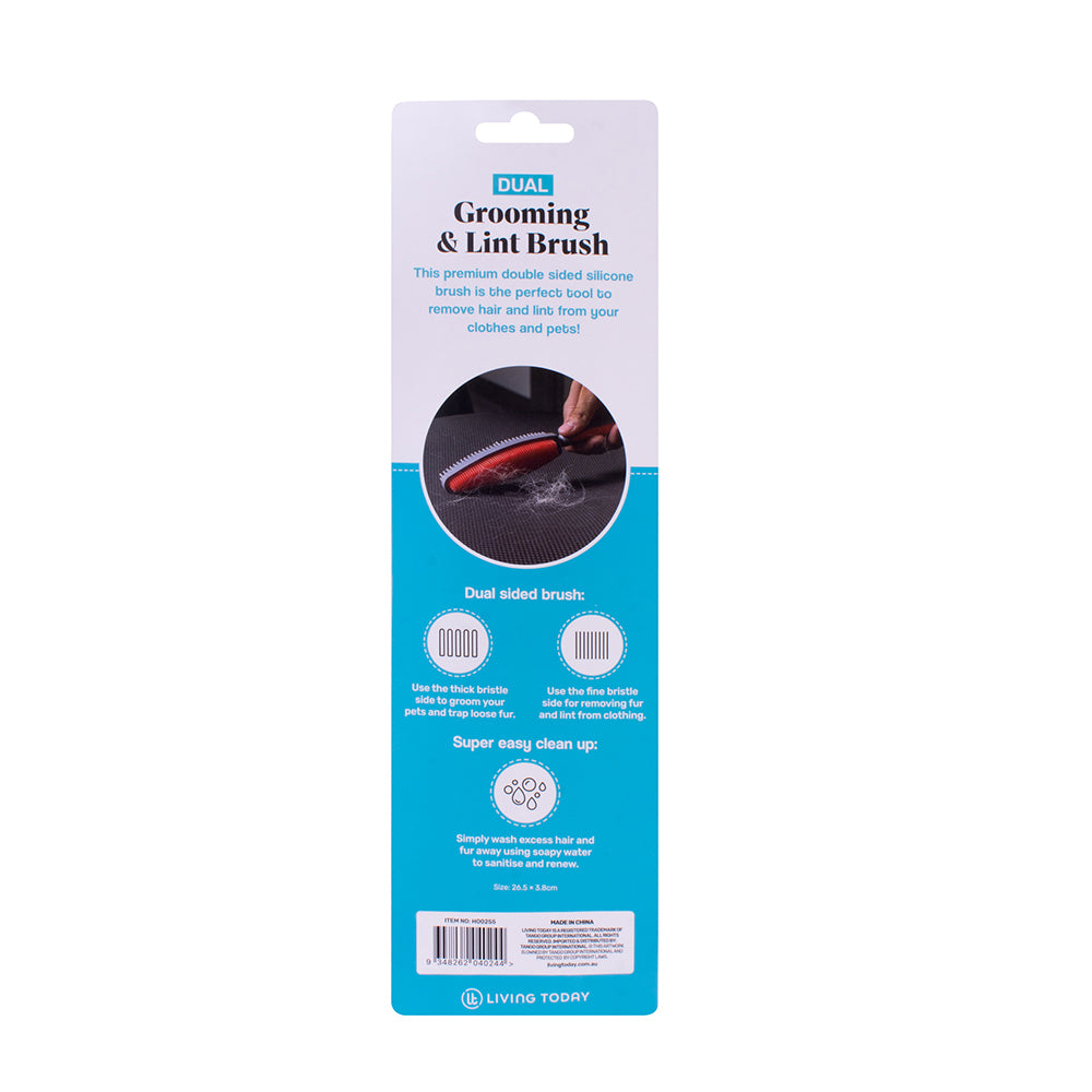 Living Today Silicone Dual Grooming And Lint Brush Pets/Clothing 26x4x5cm — image 3