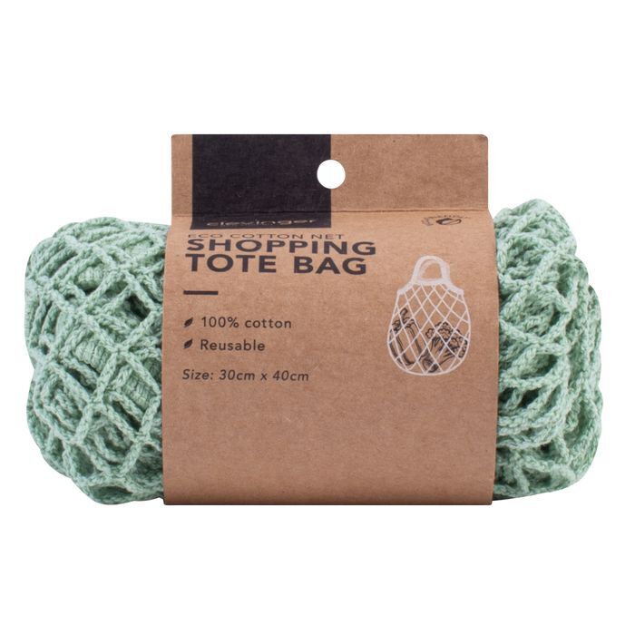 Clevinger Eco Cotton Weave Net Shopping/Produce Tote Bag 30x40cm Assorted — image 3