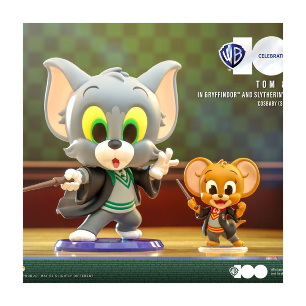 Hot Toys Tom & Jerry in Gryffidor & Slytherin House Robes Cosbaby Figure Toy Set — image 2