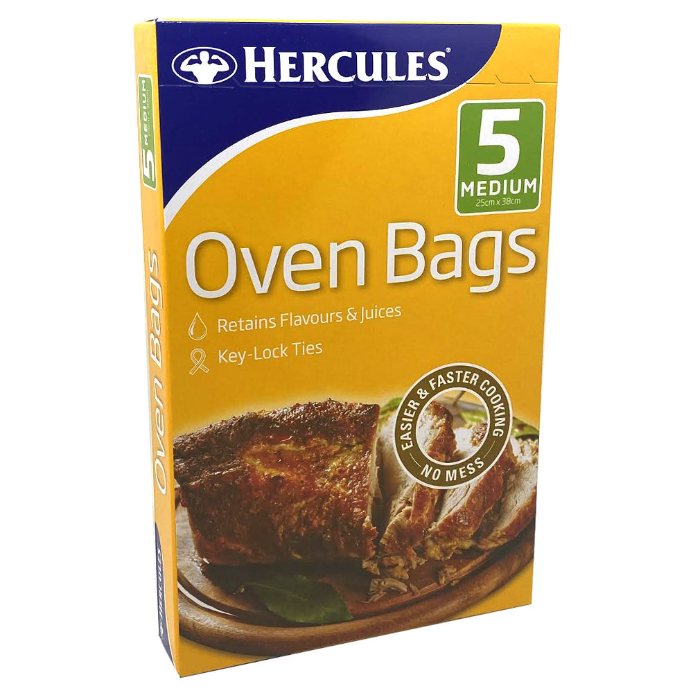 Hercules Food Cooking/Roasting Oven Bags Medium 25x38cm Retain Flavour (50 Pack) — image 2