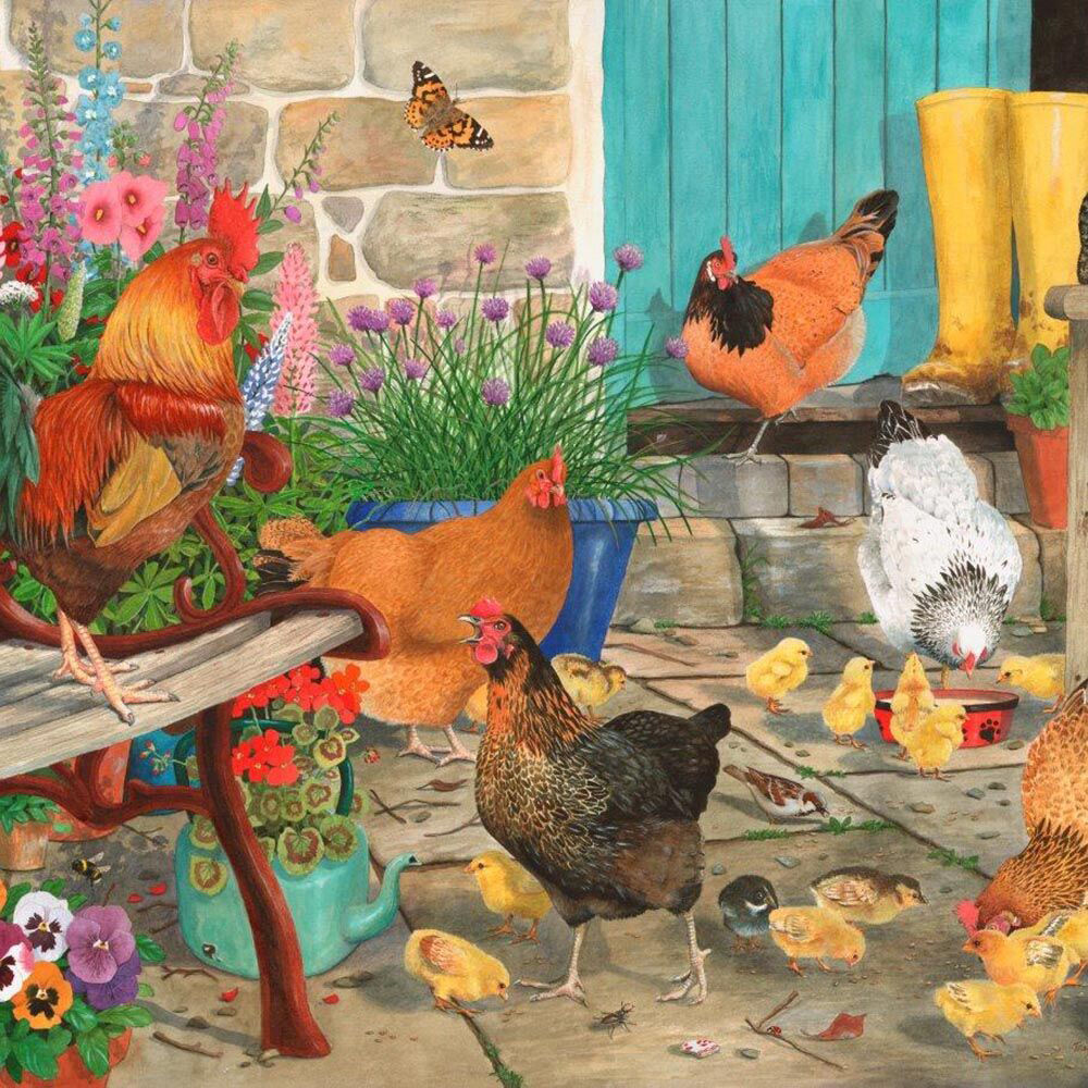 House of Puzzles Board Hen Pecked Kids Jigsaw Puzzles Toys 69x48cm 3y+ (1000 Pieces) — image 2
