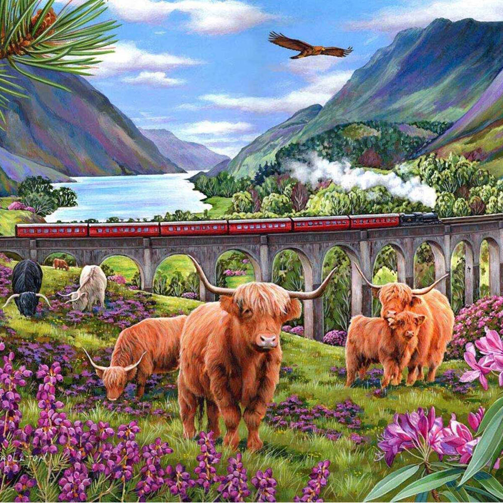 House of Puzzles Glenfinnan Ladies Big 48x69cm Jigsaw Puzzle Kids 3y+ (500 Pieces) — image 2
