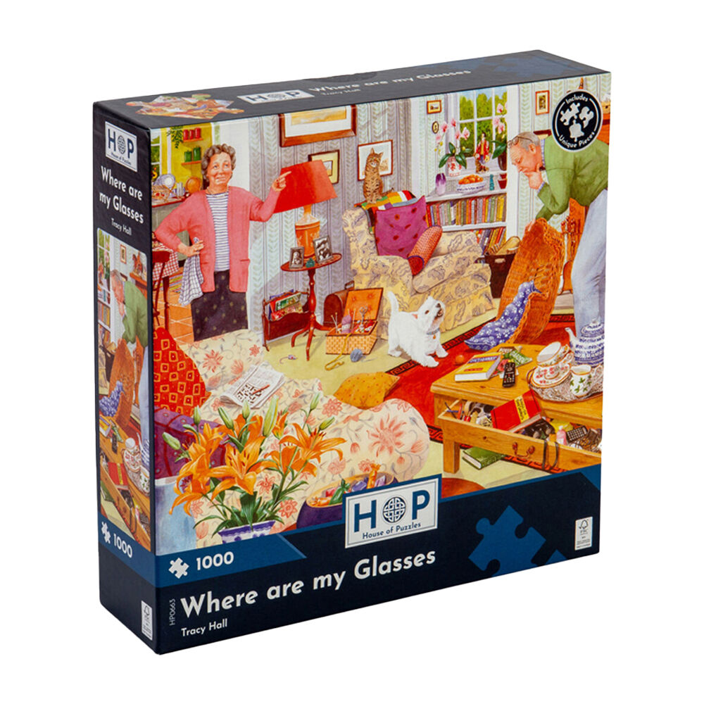 House of Puzzles Where Are My Glasses 48x69cm Jigsaw Puzzle Kids 3y+ (1000 Pieces)