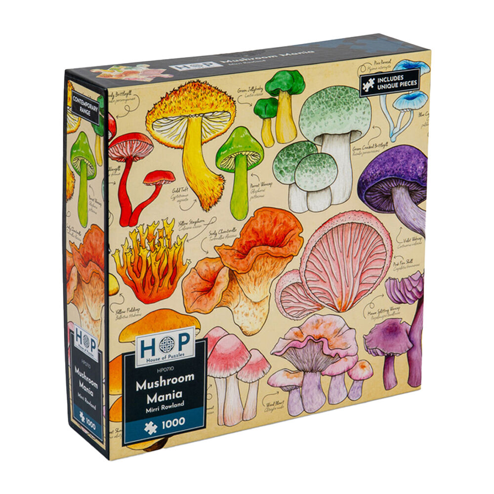 House of Puzzles Mushroom Mania 48x69cm Jigsaw Puzzle Kids/Family 3y+ (1000 Pieces)