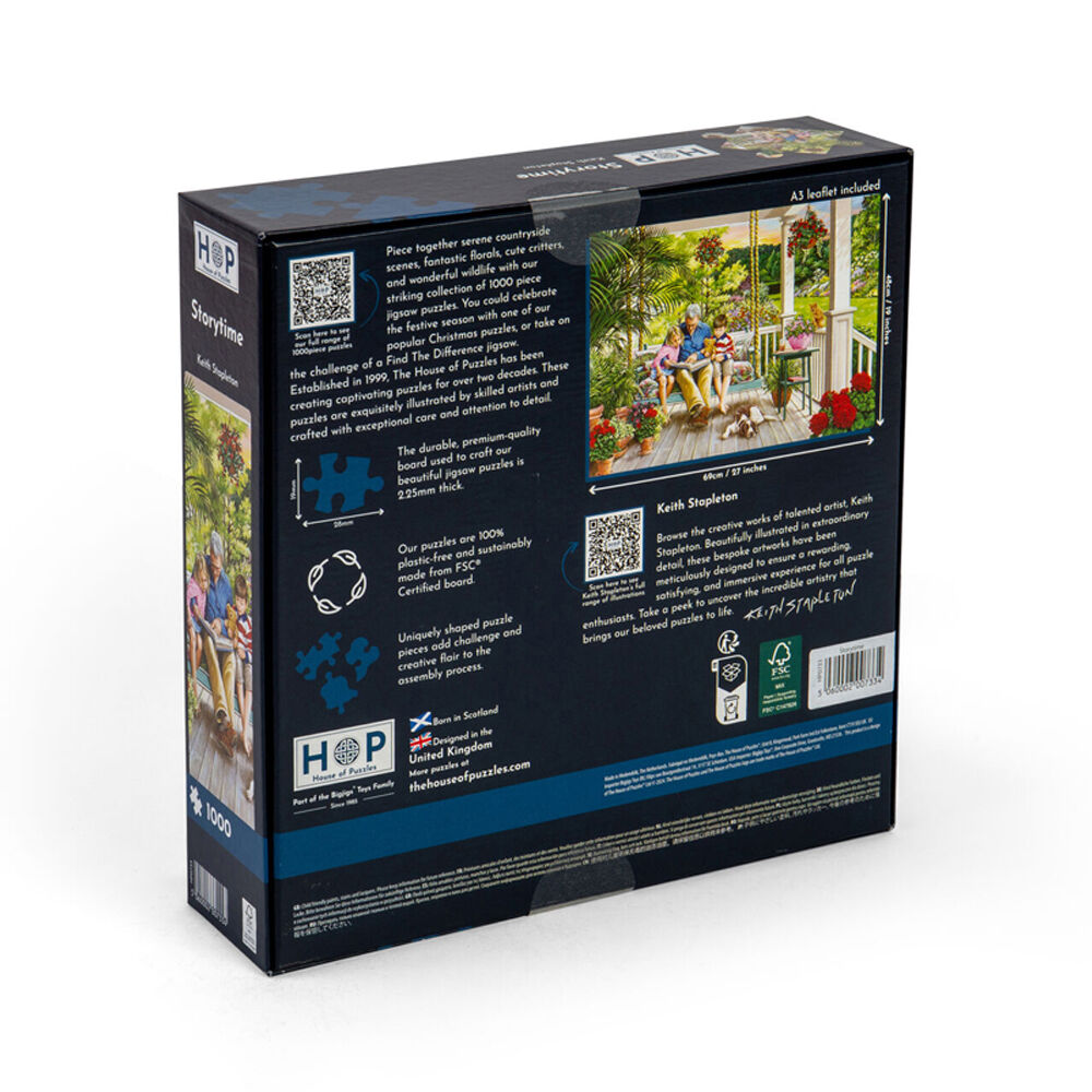 House of Puzzles Storytime 48x69cm Jigsaw Puzzle Kids/Family Toy 3y+ (1000 Pieces) — image 2