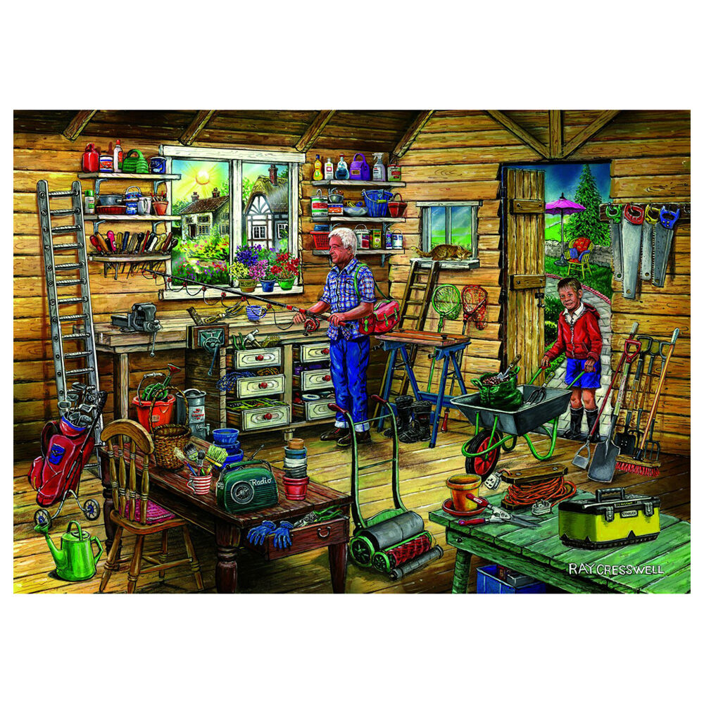 House of Puzzles Freds Shed 34x48cm Jigsaw Puzzle Kids/Family Toy 3y+ (500 Pieces)