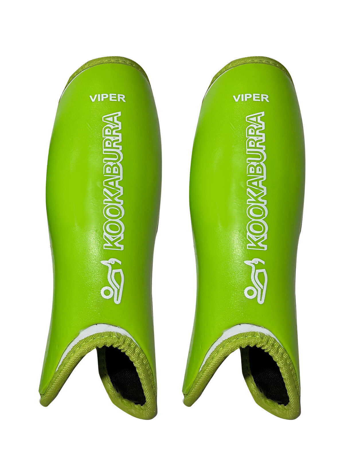 Kookaburra Viper Field Hockey Shinguards Protection Pair Size Xsmall — Lime