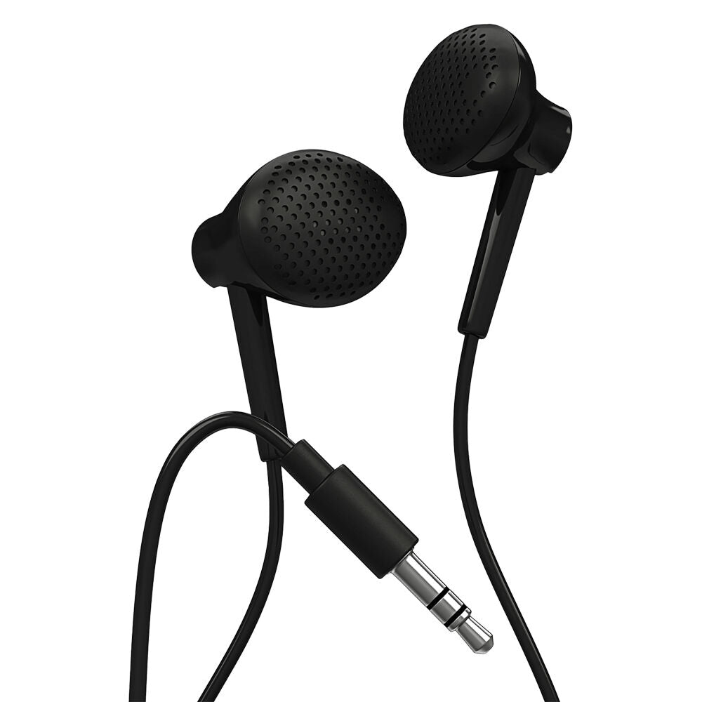 Liquid Ears Everyday 3.5mm Wired Bud Comfortable Earphones w/ Mic Black — image 2