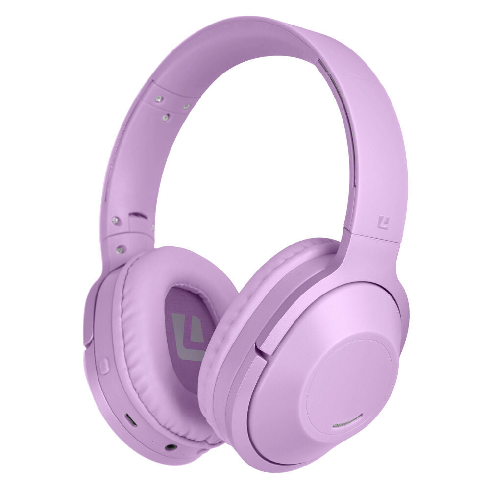 Liquid Ears Wirefree Over-Ear Foldable Bluetooth Headphone Headset — Lavender
