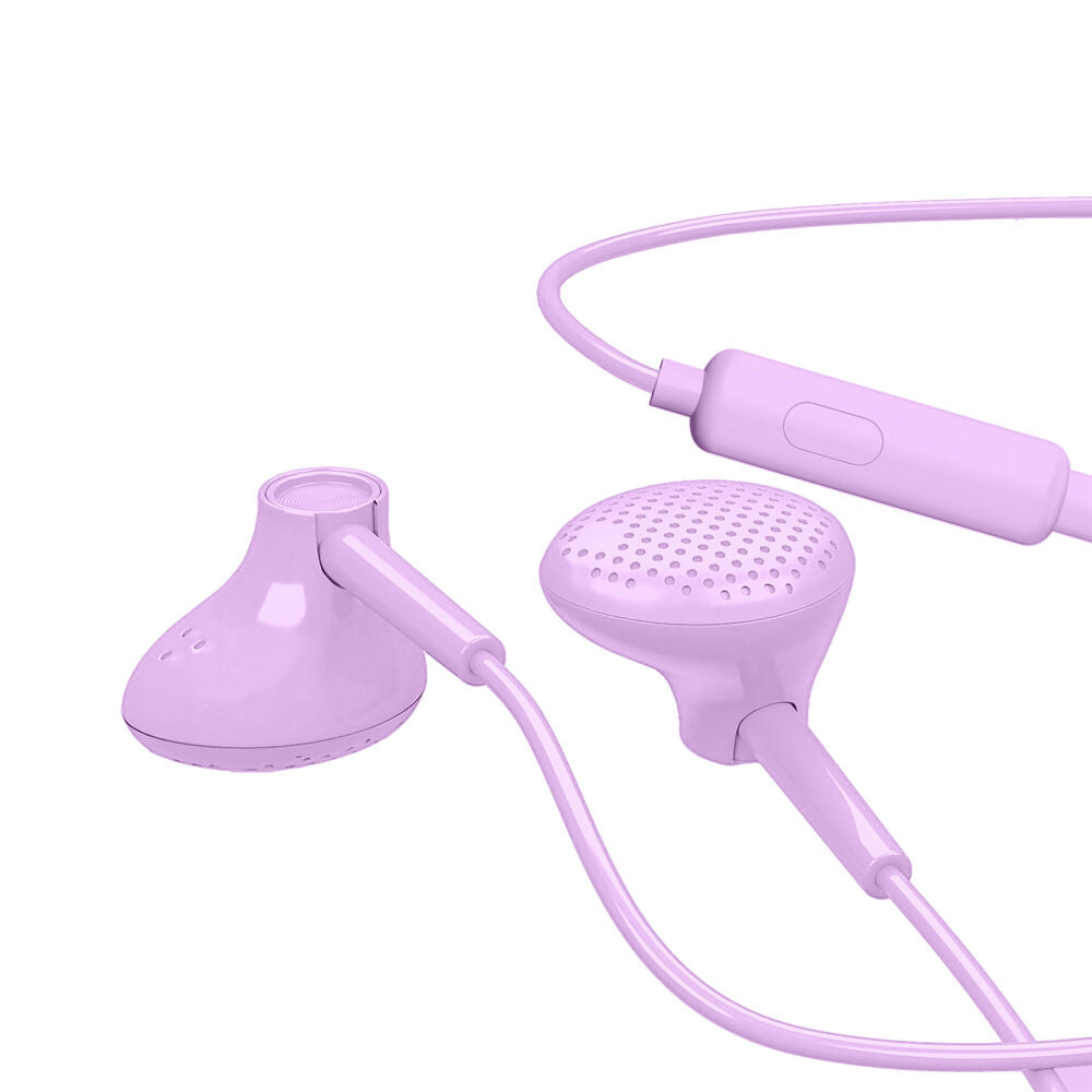 Liquid Ears Everyday 3.5mm Wired Bud Comfortable Earphones w/ Mic Lavender — image 2