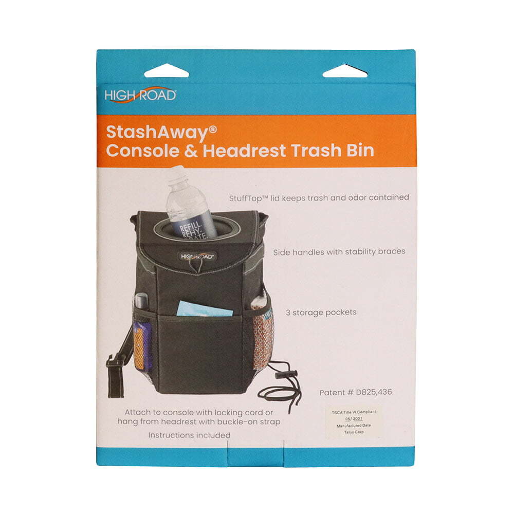 High Road StashAway Car Console & Headrest Trash Bin Garbage Storage Container — image 2