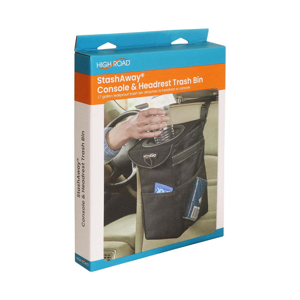 High Road StashAway Car Console & Headrest Trash Bin Garbage Storage Container — image 3