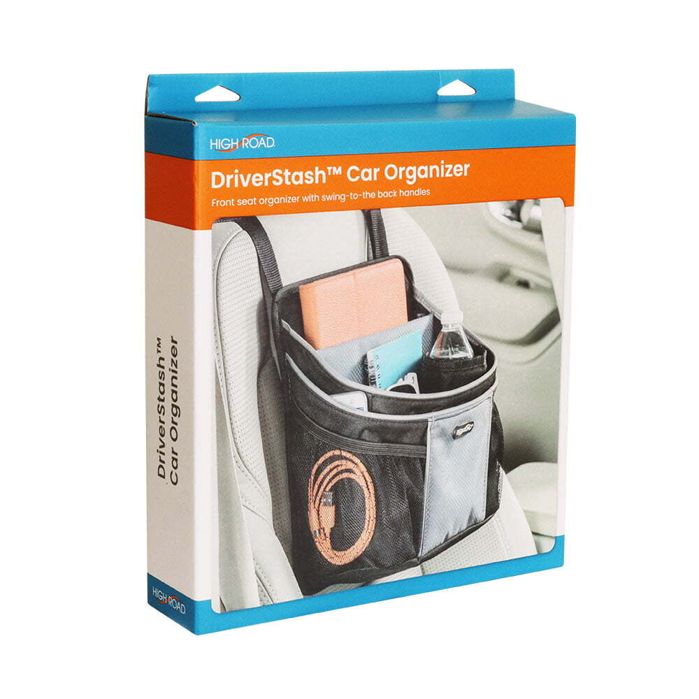 High Road Driver Stash Car Organiser Pocket Hanging Secure Storage Bag Black — image 3