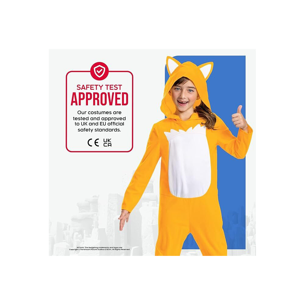 Disguise Sonic The Hedgehog - Tails Movie Fancy Dress Costume Size 7-8 7y+ — image 6