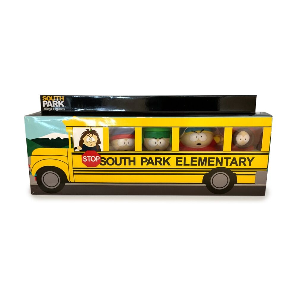 South Park 2.5 Inches Poki Vinyl Figurines Collection School Bus Box Set