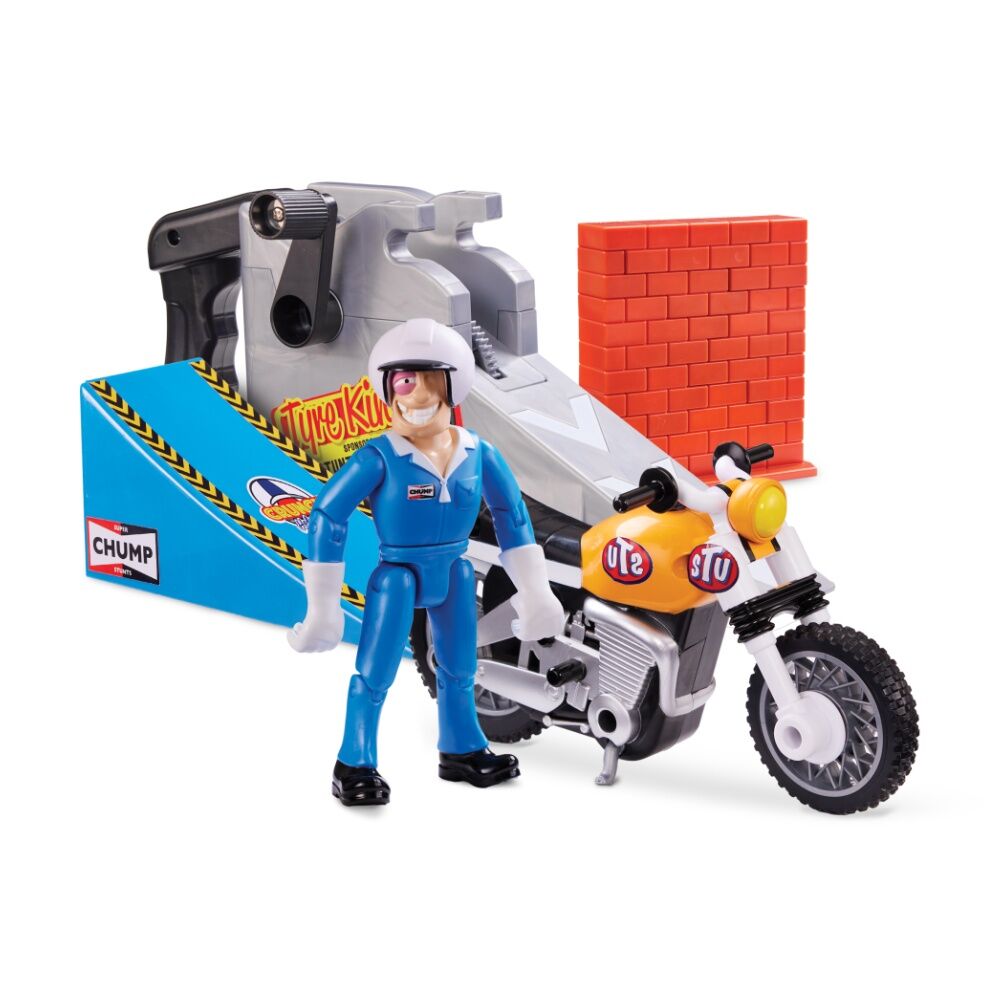 Stuntman Stu 5y+ Nitro Boost Stunt Bike Action Figure Kids Toy w/ Ramp
