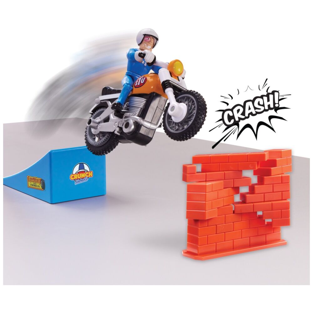 Stuntman Stu 5y+ Nitro Boost Stunt Bike Action Figure Kids Toy w/ Ramp — image 7