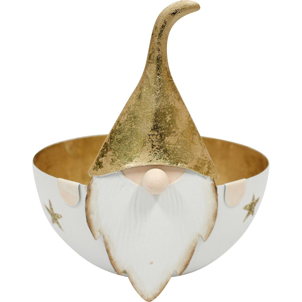 LVD Metal Santa Bowl Small Home/Living Room Christmas Display Decor 13x12cm (6 Pack) — image 2