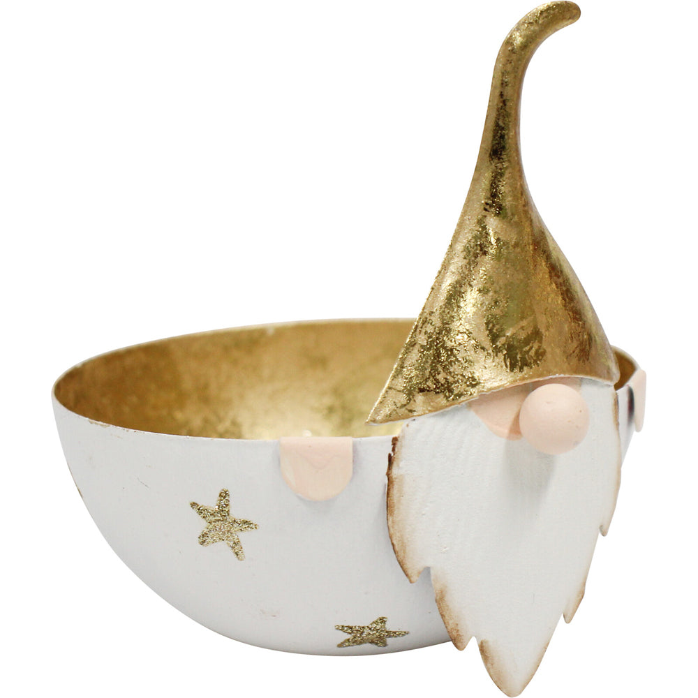 LVD Metal Santa Bowl Large Home/Living Room Christmas Display Decor 16x15cm — image 2