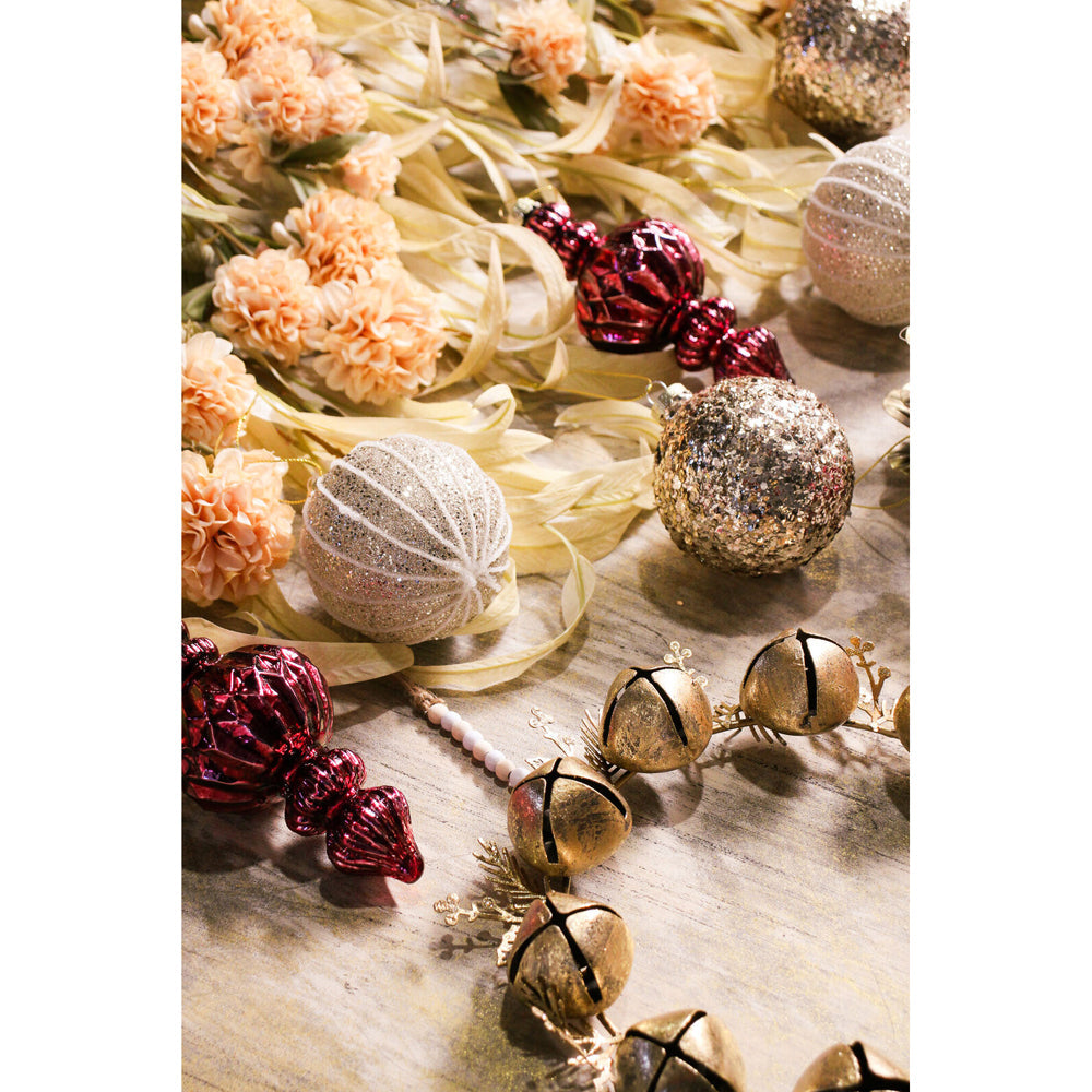LVD Metal Bell Wreath Large Home/Living Room Xmas Dizplay Decor 26x25cm Gold — image 2