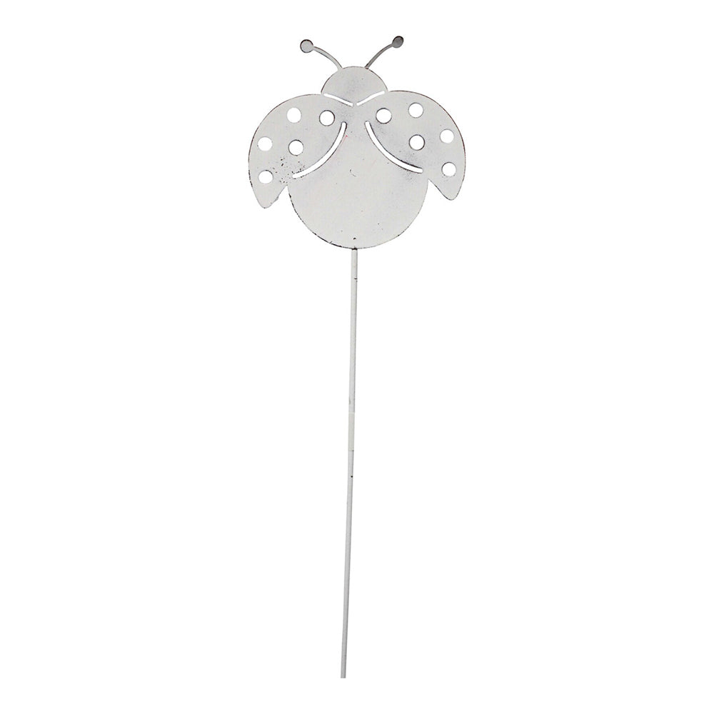 LVD Metal 49cm Pot Stake Decorative Ornament Lady Bug