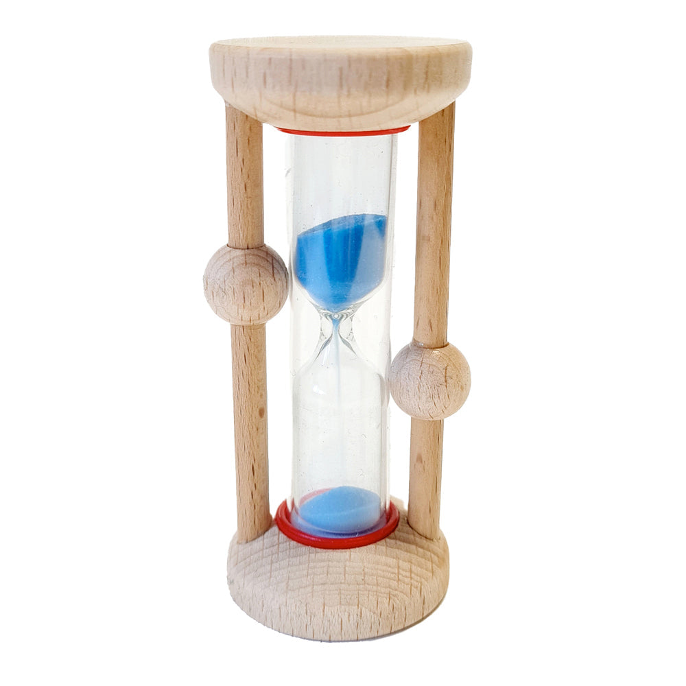 Hess Spielzeug Wooden Hour Glass Educational Fun Toy Kids/Children 3+ Natural (2 Pack) — image 2