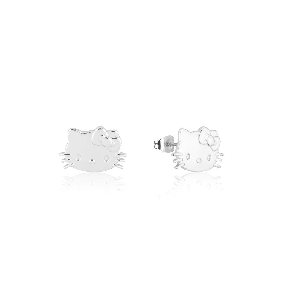 Couture Kingdom Sanrio Precious Metal Hello Kitty Fashion Stud Earrings Silver