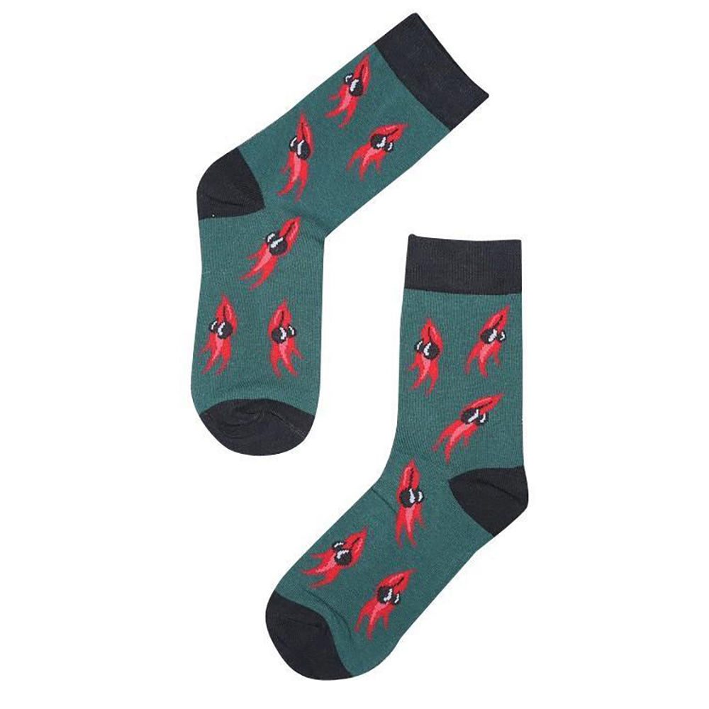 Sole Mates Unisex Casual Dress Novelty Sturt Pea Themed Socks Pair One Size