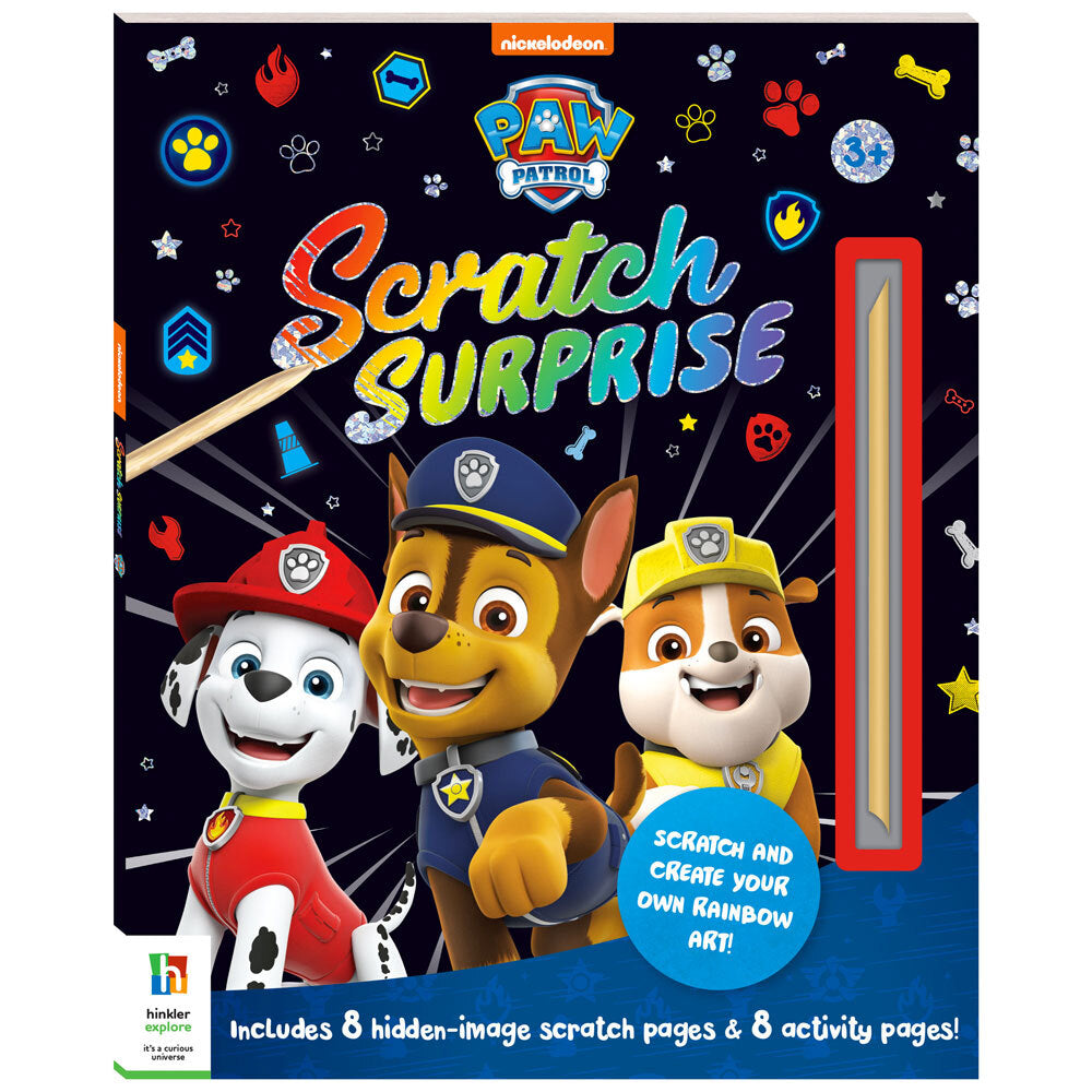 Kaleidoscope Scratch Surprise Paw Patrol Art Activity Childrens/Kids Book 3+