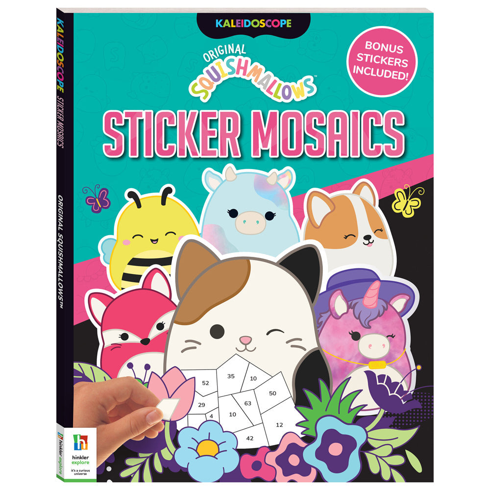 Kaleidoscope Squishmallows 31x24cm Kids/Children Sticker Mosaics Kit 8y+