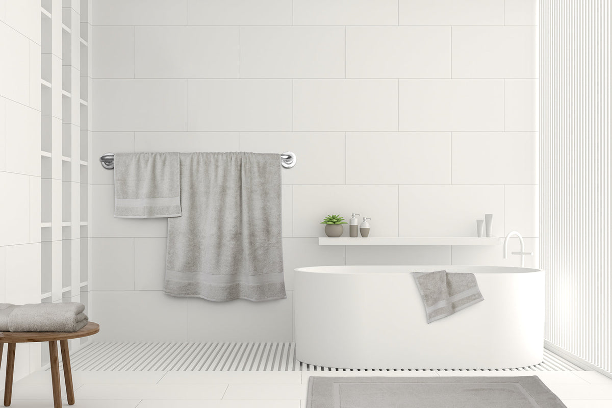 Ardor St Regis Collection 40x70cm Drying Hand 600GSM Soft Cotton Silver — image 2