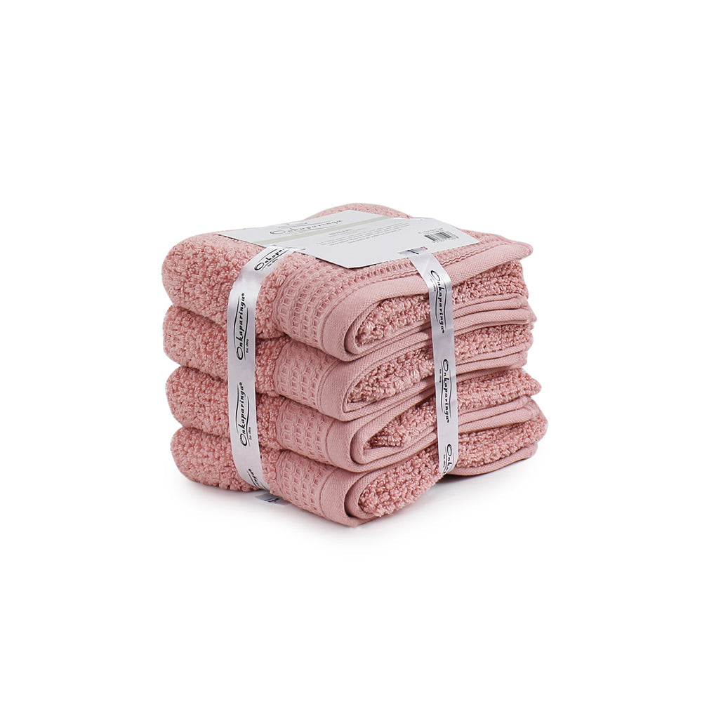 Onkaparinga 45x65cm Cotton Avalon Bathroom Hand Towels 550GSM Dusty Primrose (4 Pieces) — image 2