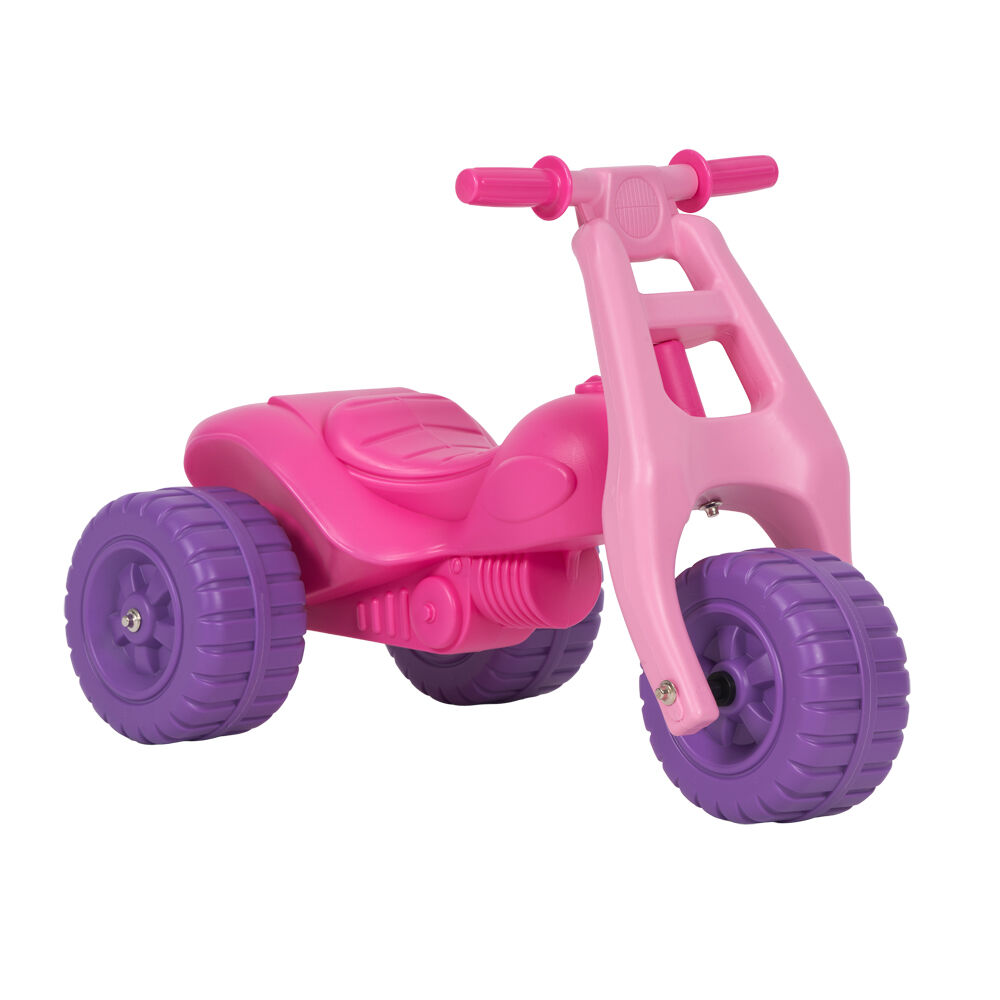 Avoca 59cm x 35cm Pink/Purple Junior 3-Wheeled ATV Ride On Kids Toy 1-3y