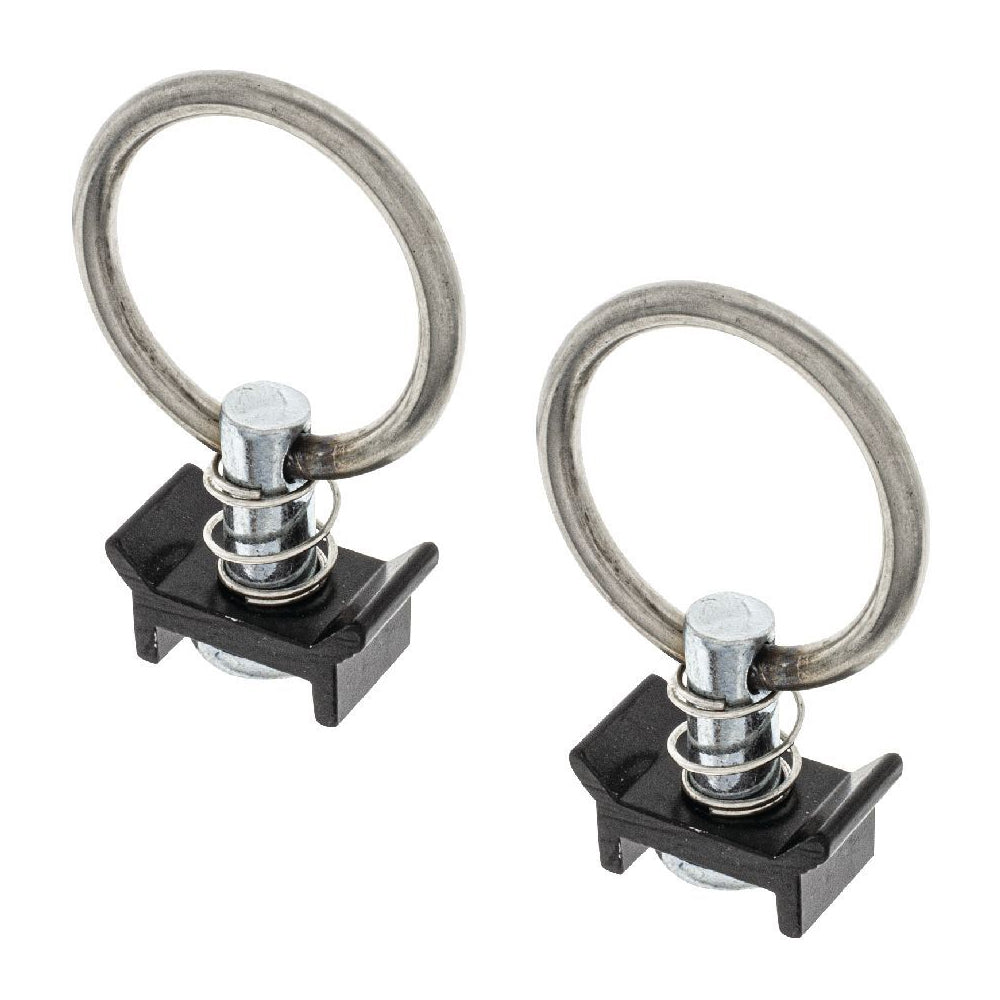 Hulk 4X4 Jaylec Antra-Ring Moveable Fixing/Mounting Tie Downs/Lashing Track Rings (2 Pieces)