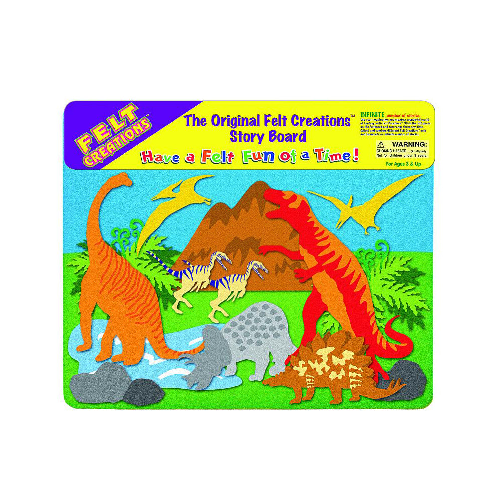 Felt Creations Prehistoric Dinosaurs Kids/Children Fabric Art Kit Activity 3y+