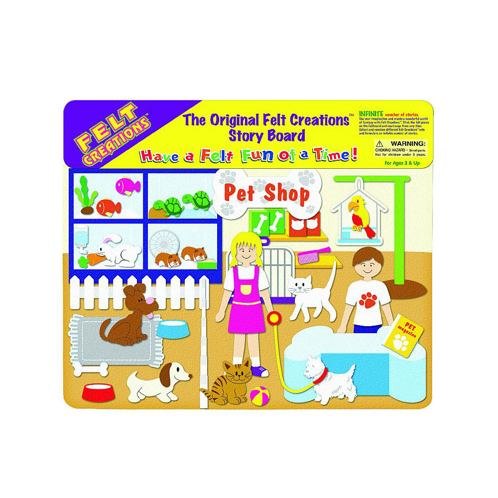 Felt Creations Pet Shop Kids/Children Fabric Art Kit Activity DIY Craft 3y+
