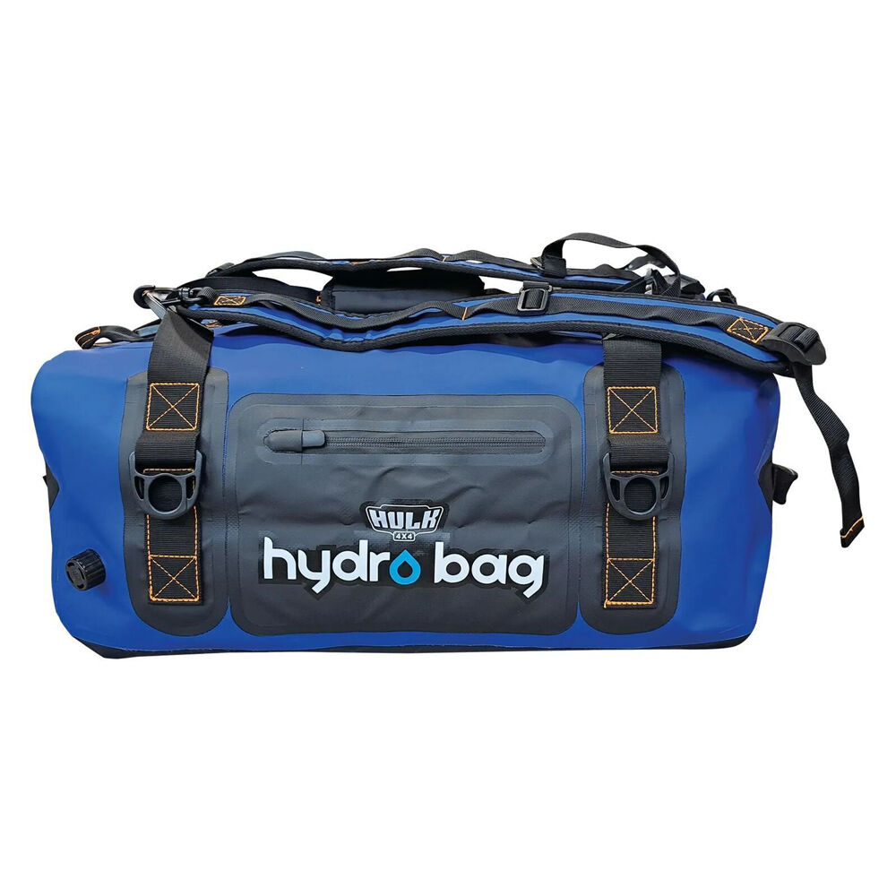Hulk 60L Blue Hydro Bag Waterproof Duffel with Shoulder Straps
