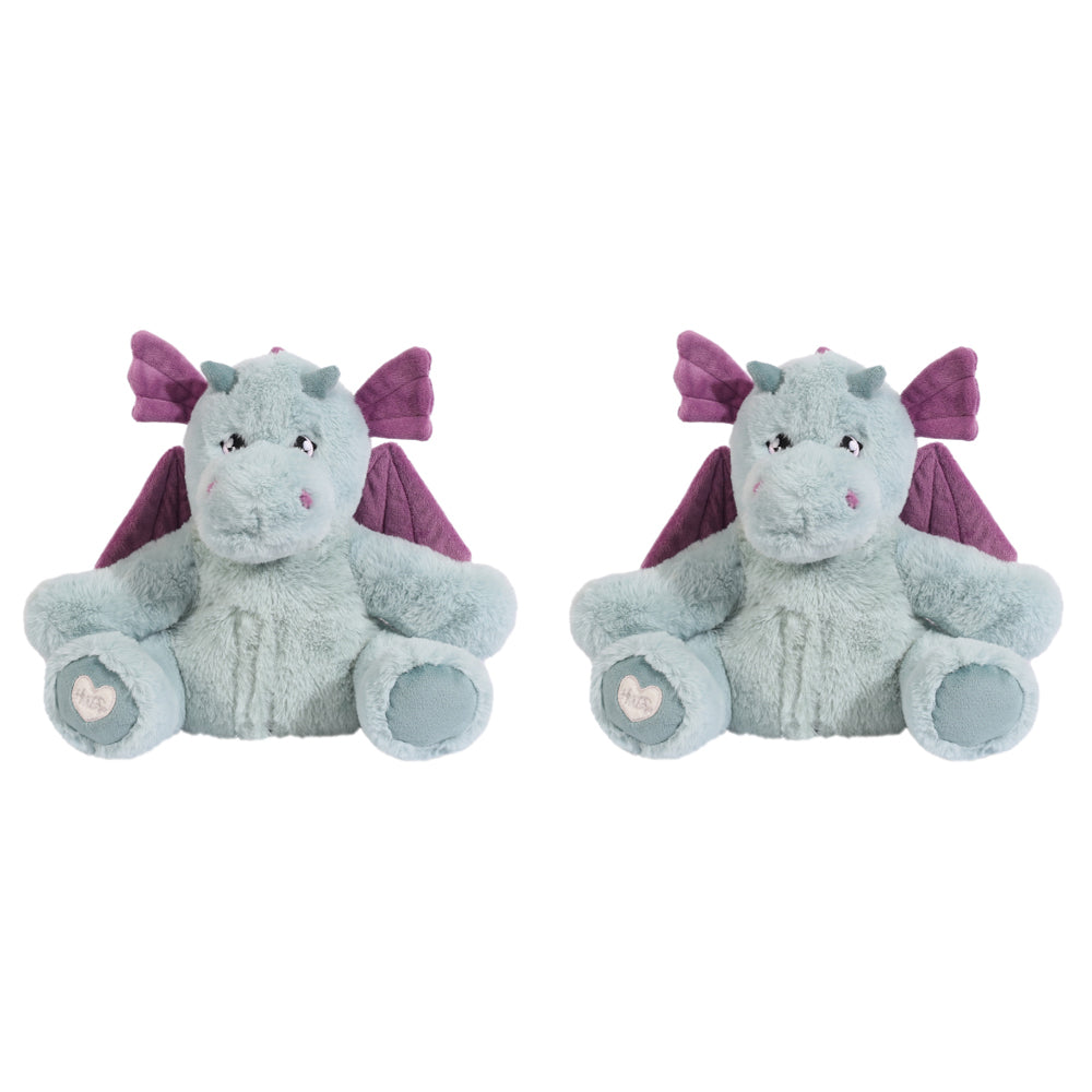 Splosh Toasty Hugs Duke Dragon Soft Plush 35cm Stuffed Toy Baby 0+ (2 Pack)