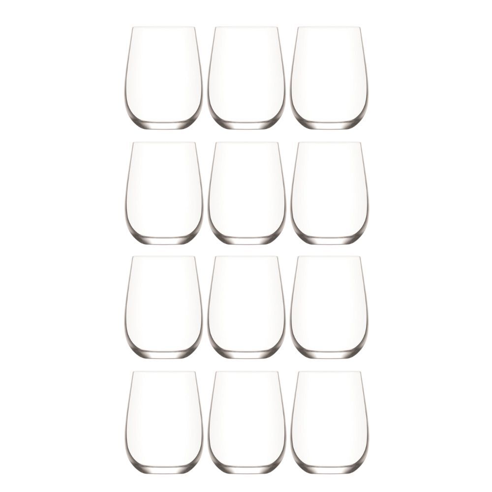 Artcraft 6pc Artcraft Modern Hugo Stemless Glass Tumbler Drinkware 475ml Clear (2 Pack)
