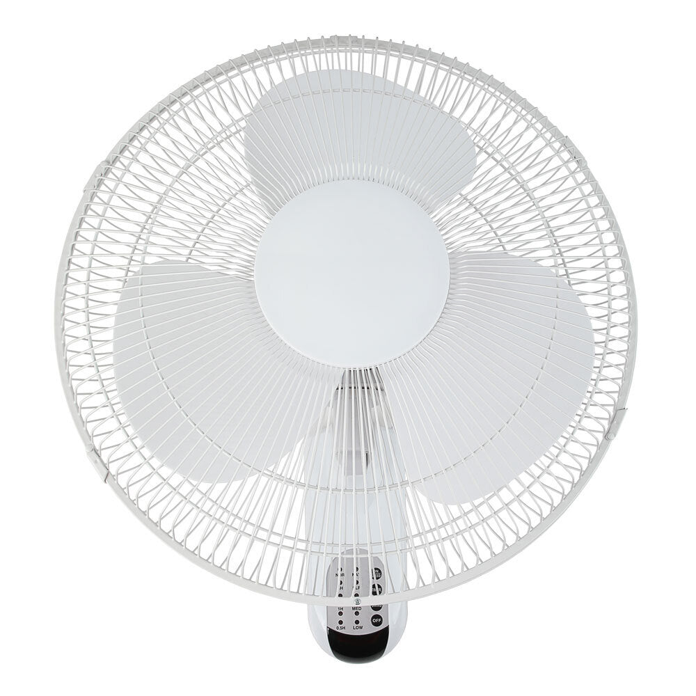 Heller 40cm Wall Mounted 3 Speed Air Cooling Fan w/ Remote Control/Timer White — image 2