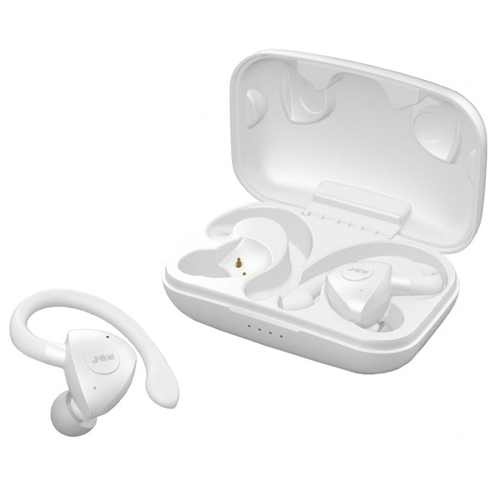 Jam Athlete Bluetooth Wireless Sweat Resistant Sports/Gym Ear Hook Earphones WHT — image 2