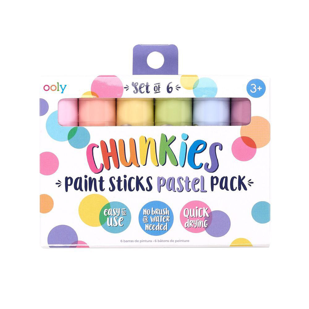 Ooly 6pc Ooly Pastels Chunkie Paint Stick Art Colouring Stationery Set Kids 3y+ (3 Pack) — image 2