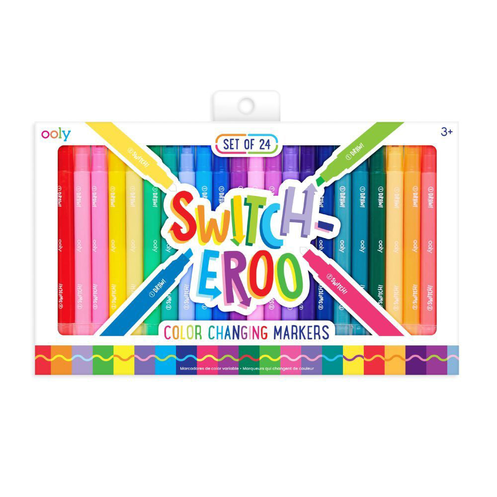 Ooly Switch-eroo Colour Changing Marker Pen Art Craft Drawing Set 3y+ (24 Pieces)